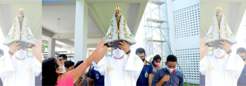 Notícia: Imagem Peregrina de Nossa Senhora de Nazaré abençoa servidores da Seduc